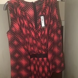 Red sleeveless shell, size XL, Worthingtion